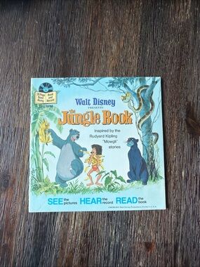 Disney The Jungle Book Picture & Record Set - Blue and Green Cover